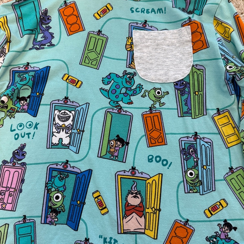 Little Sleepies 3T Monsters Inc lightweight hoodie - Picture 2 of 3